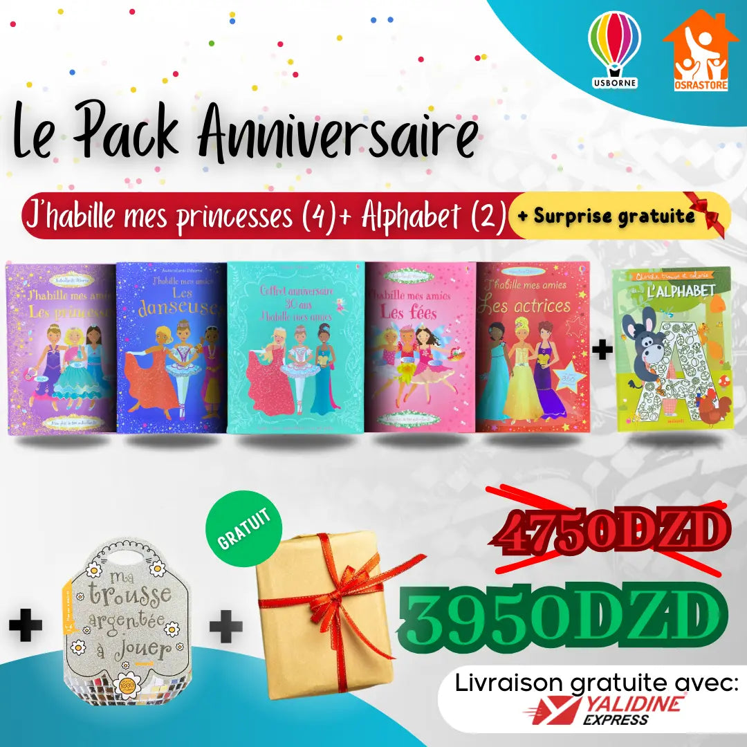 Le Pack Anniversaire Apprendre en jouant: (🎁6𝗟𝗜𝗩𝗥𝗘𝗦 + 𝗨𝗻 𝗝𝗼𝗹𝗶 𝗣𝗼𝘀𝘁𝗲𝗿 + 𝗖𝗮𝗱𝗲𝗮𝘂 𝗦𝘂𝗿𝗽𝗿𝗶𝘀𝗲+ 𝗟𝗶𝘃𝗿𝗮𝗶𝘀𝗼𝗻 𝗚𝗿𝗮𝘁𝘂𝗶𝘁𝗲 )